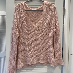 Free people pink sweater